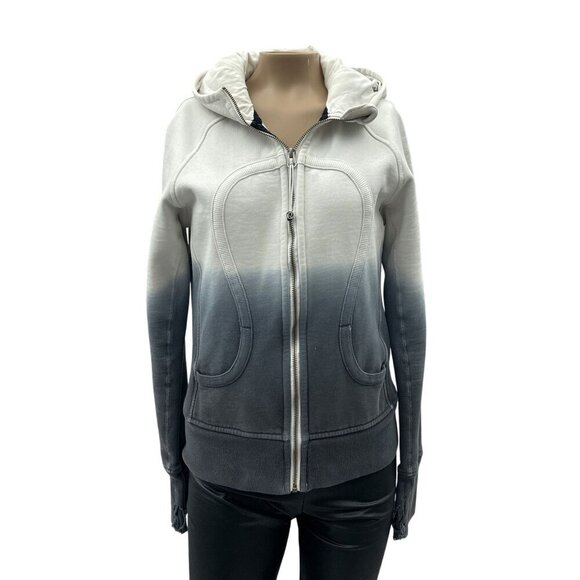 Lululemon Special Edition Scuba Hoodie Logo Jacket Full Zip Dip Dye Ombre Women - Picture 1 of 15